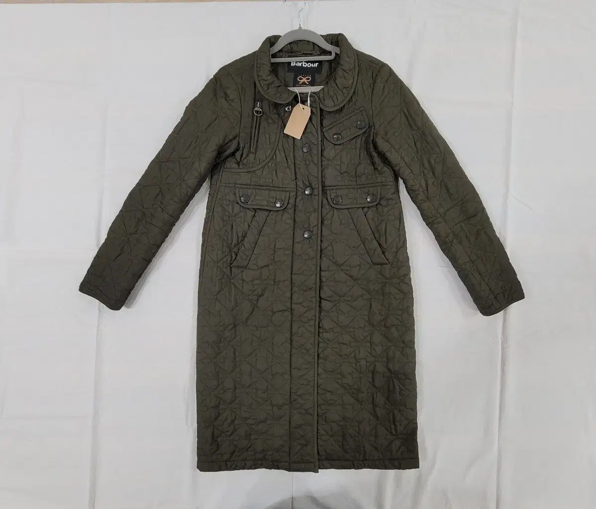 바버 Barbour 여성 퀼팅 트렌치 코트 XS